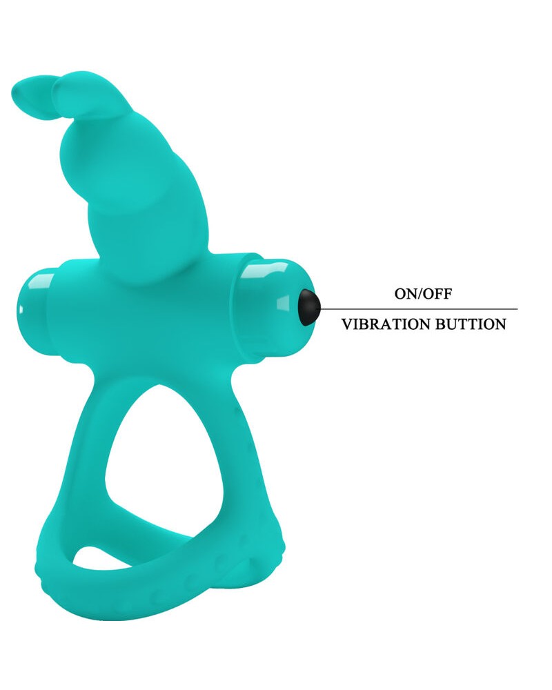 PRETTY LOVE - ANELLO VIBRATORE CONIGLIO VERDE FIGGY