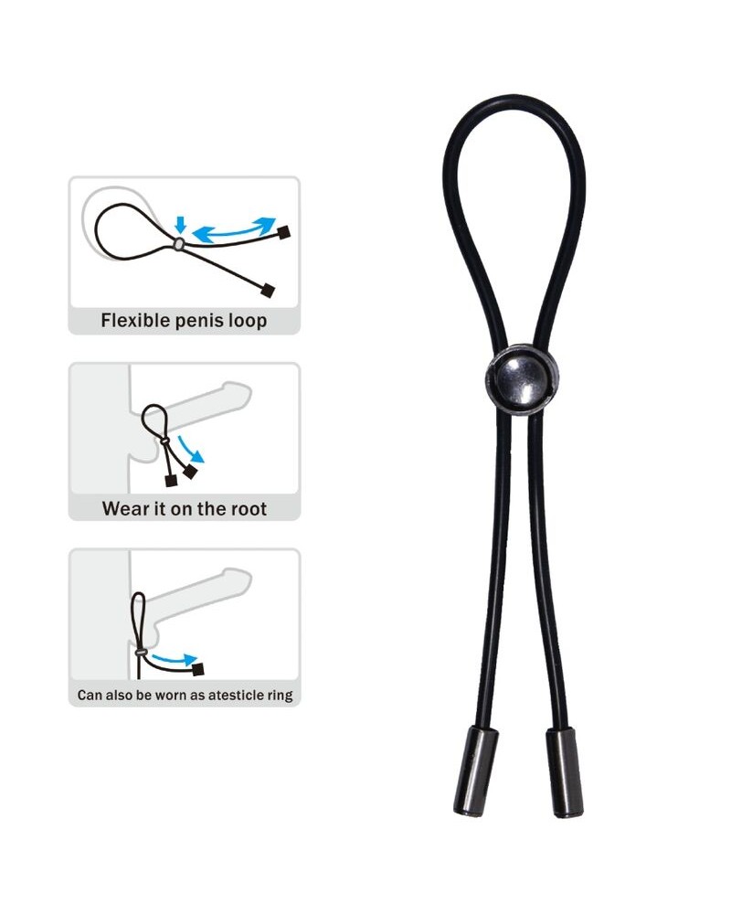 PRETTY LOVE - ANELLO PER PENE E TESTICOLI CON CORDONCINO