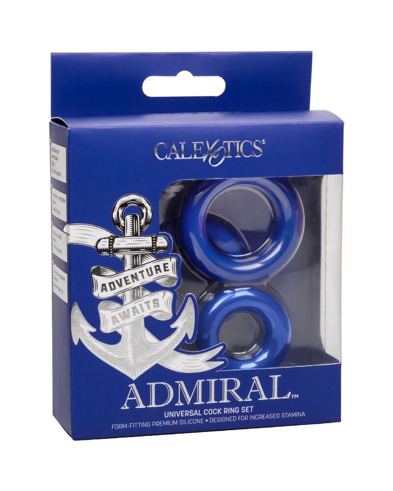 CALEXOTICS - ADMIRAL SET ANELLI FALLICI BLU