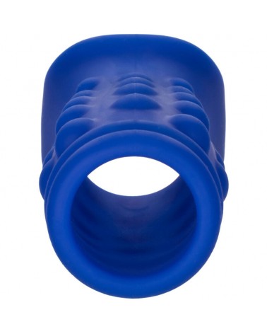 CALEXOTICS - ADMIRAL COPERTURA PER PENE CON PERLINE IN SILICONE LIQUIDO BLU
