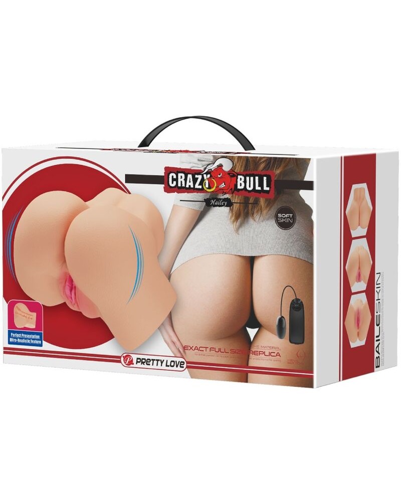 CRAZY BULL - VIBRATORE HAILEY PER VAGINA E ANO REALISTICI
