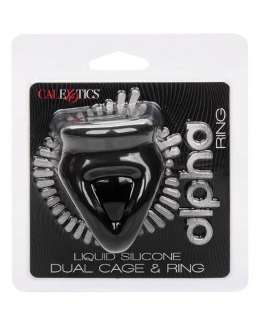CALEXOTICS - ALPHA ANELLO DUAL CAGE NERO
