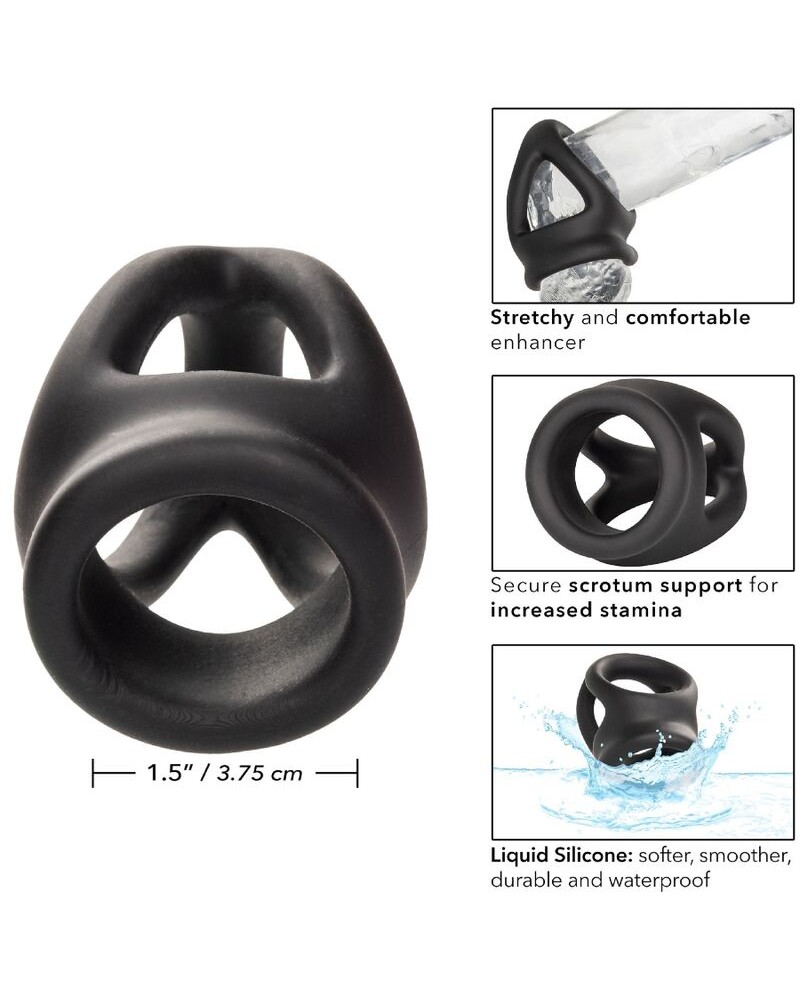 CALEXOTICS - ALPHA ANELLO DUAL CAGE NERO