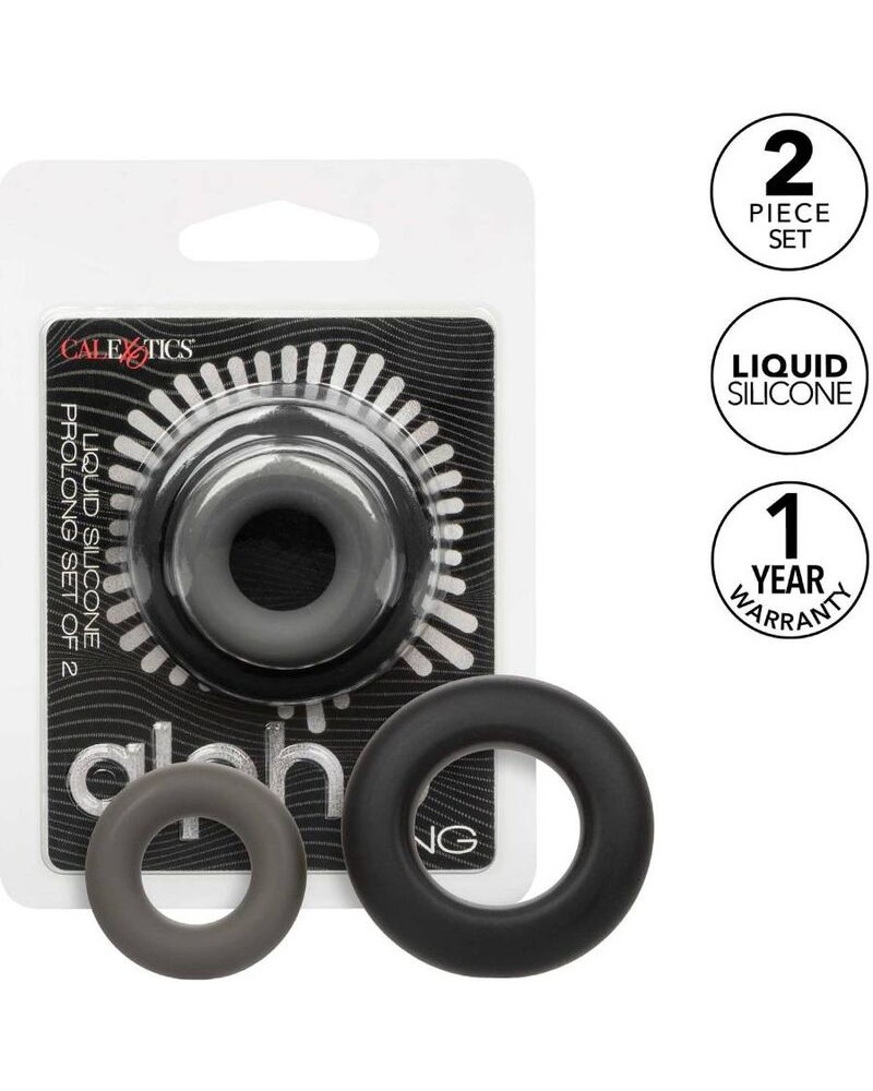 CALEXOTICS - ALPHA SET DI 2 ANELLI PROLONG GRIGIO