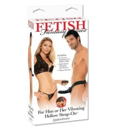 FETISH FANTASY SERIES - STRAP-ON CAVO VIBRANTE PER LEI O LUI NERO 2