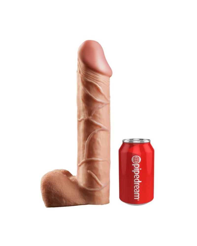 KING COCK - 30,5 CM SISTEMA DI SOSPENSIONE CON CINTURINO CAVO - CARNE