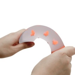 PRETTY LOVE - DILDO MAGICO NIGHTFALL SENZA VIBRAZIONI ARANCIO LUMINOSO 2