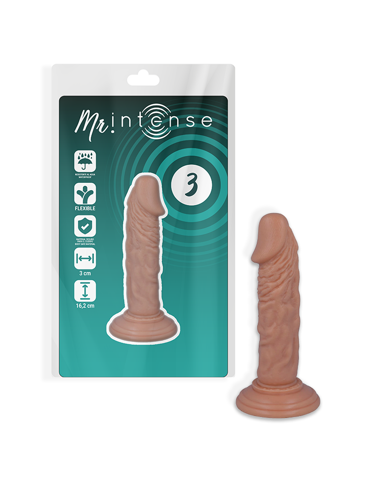 MR INTENSE - 3 PENE REALISTICO 16.2 CM -O- 3 CM