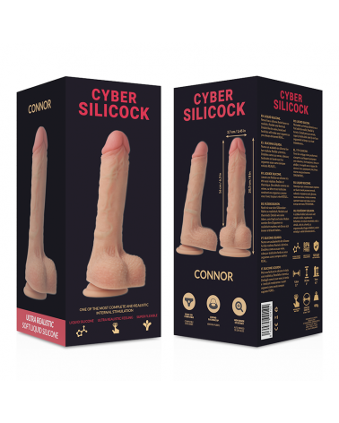 CYBER SILICOCK - CONNOR SILICONE LIQUIDO MORBIDO ULTRA REALISTICO 20.5 CM -O- 3.7 CM