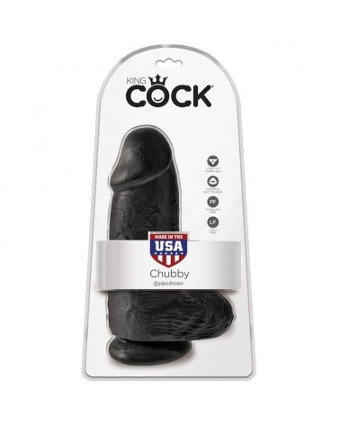 KING COCK - PENE REALISTICO PASSODATO 23 CM NERO