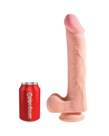 KING COCK - PENE REALISTICO CON SFERE 3D 24.8 CM LUCE
