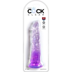 KING COCK - CLEAR PENE REALISTICO 19.7 CM VIOLA 2