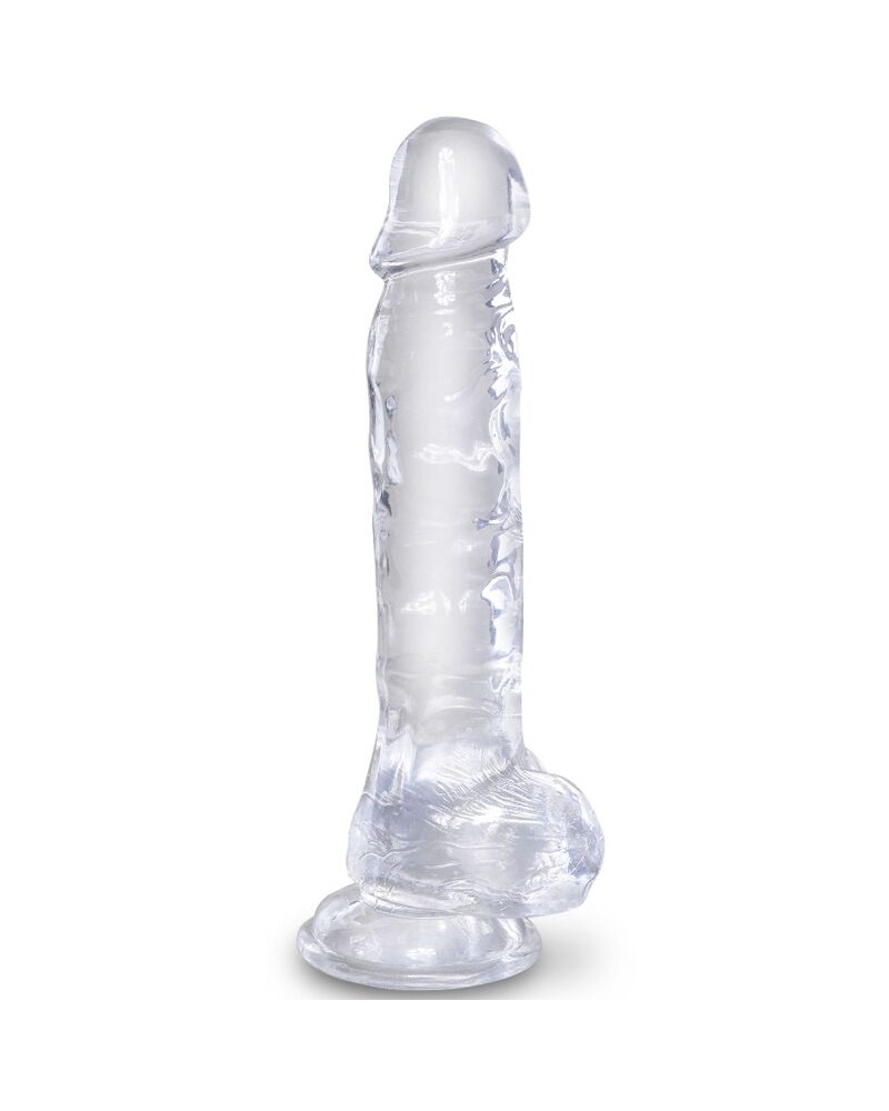 KING COCK - CLEAR PENE REALISTICO CON SFERE 16.5 CM TRASPARENTE