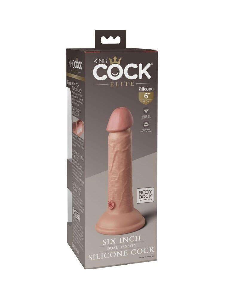 KING COCK - ELITE DILDO REALISTICO IN SILICONE 15.2 CM