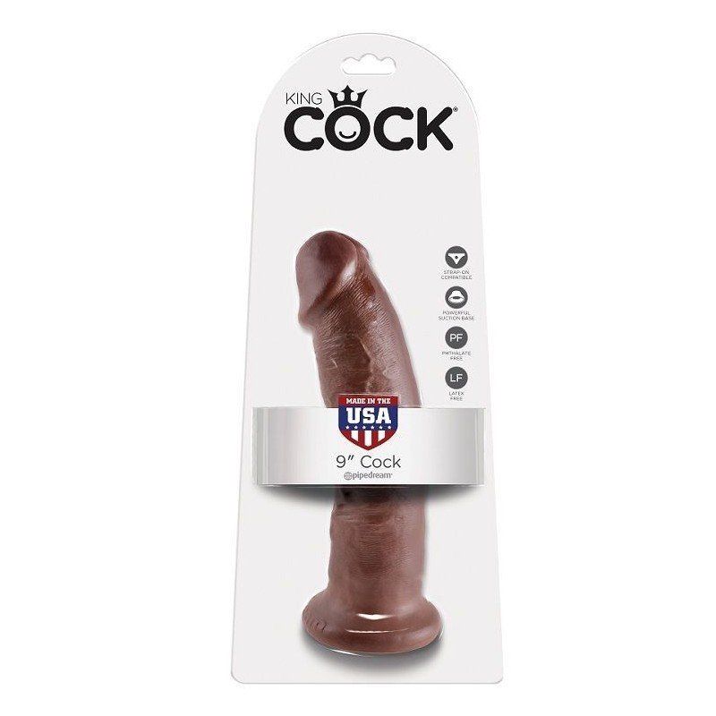 KING COCK - 9 DILDO MARRONE 22.9 CM