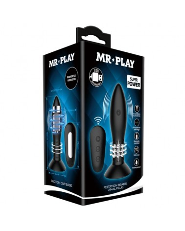 MR PLAY - SPINA CON TELECOMANDO SFERE ROTANTI NERE