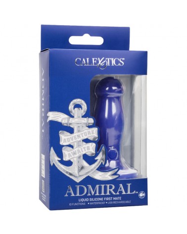 CALEXOTICS - ADMIRAL VIBRATORE PLUG ANALE FIRST MATE BLU