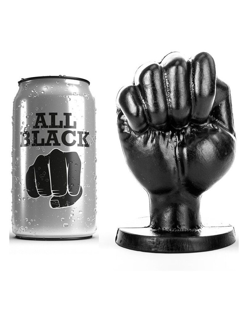 ALL BLACK - PUGNO ANALE 13 CM