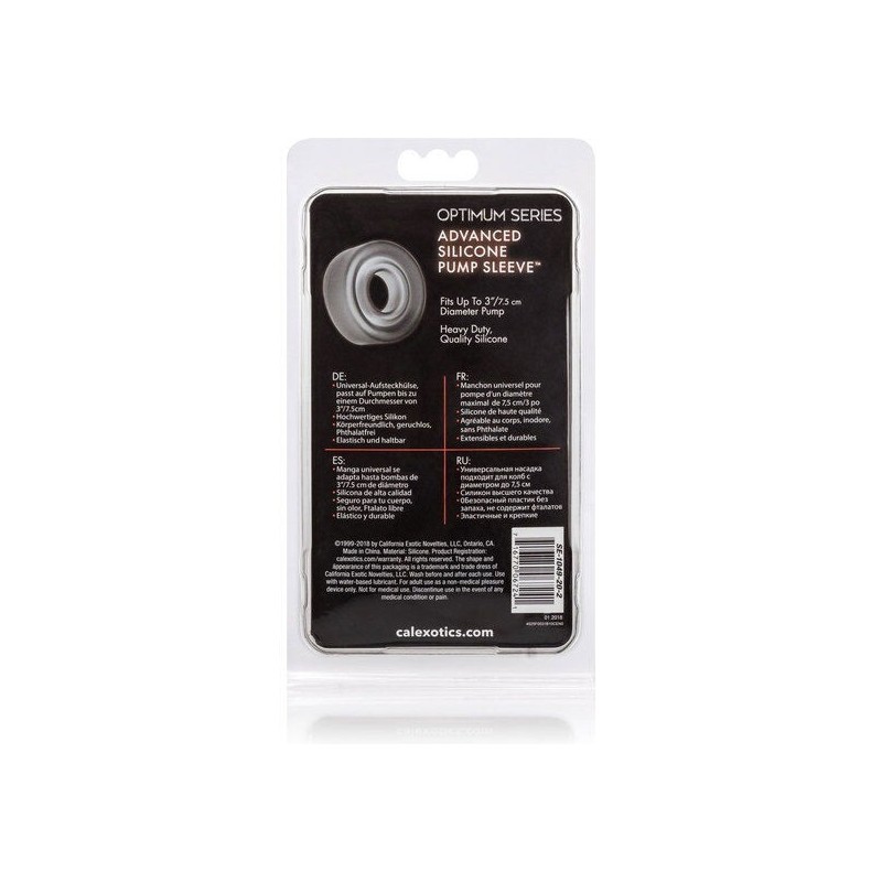 CALEXOTICS - MANICOTTO POMPA IN SILICONE ADV NERO