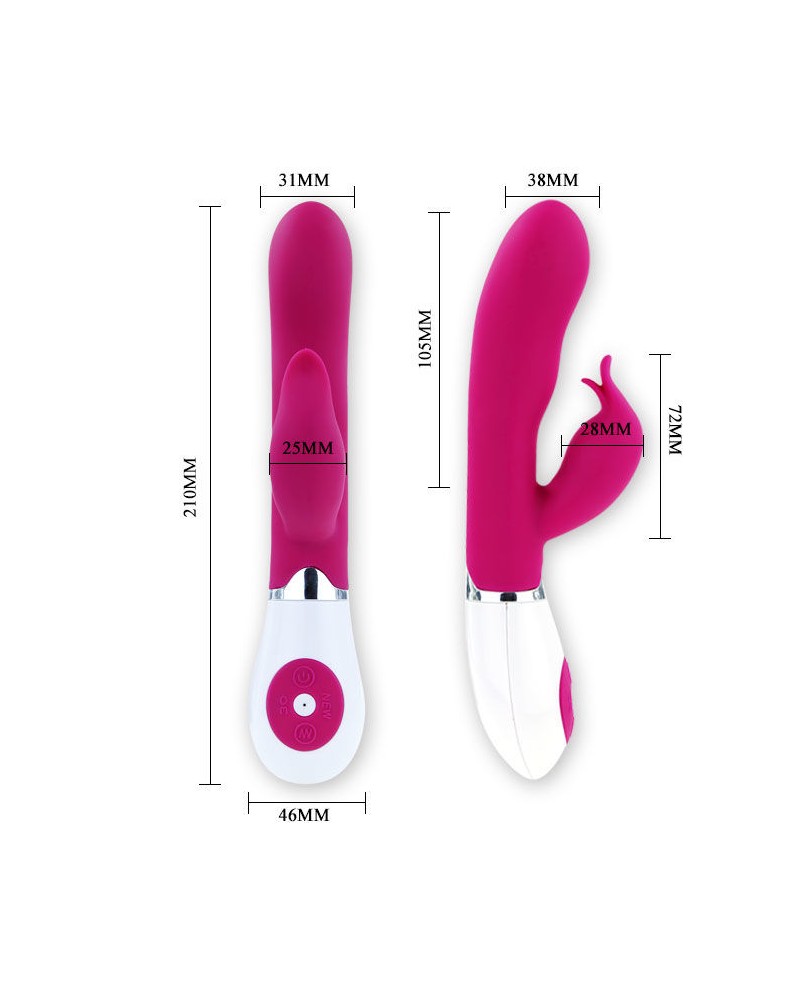 PRETTY LOVE - FLIRTATION VIBRATORE CON STIMOLATORE FELIX