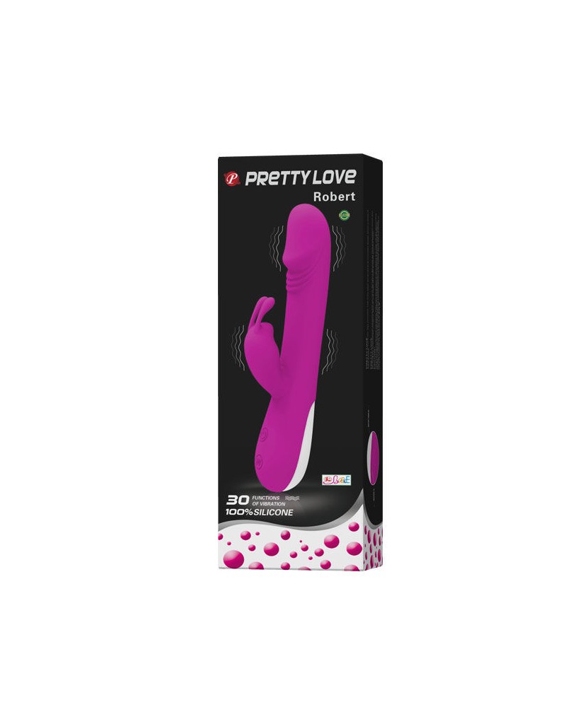 PRETTY LOVE - FLIRTAZIONE VIBRATORE ROBERT CON STIMOLATORE CLITORIDE