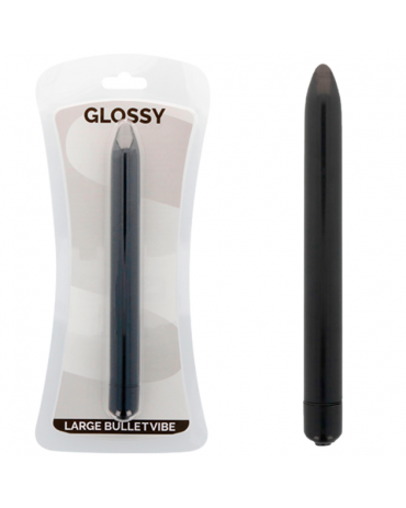 GLOSSY - VIBRATORE SLIM NERO 2