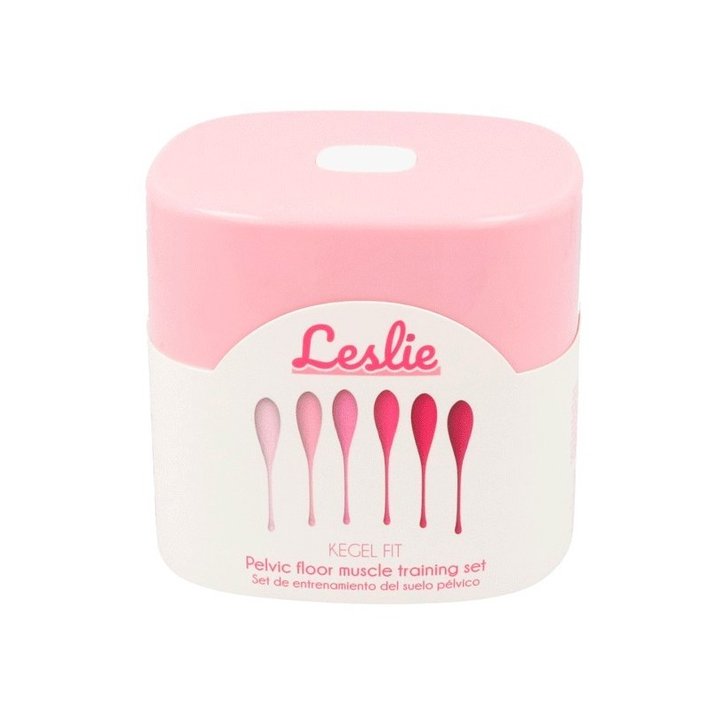 LESLIE - SET PER ALLENAMENTO MUSCOLI PELVICI  KEGEL FIT 6 PEZZI