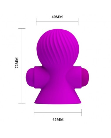 PRETTY LOVE - STIMOLATORE DEL CAPEZZOLO 12 MODALIT DI VIBRAZIONE LILLA