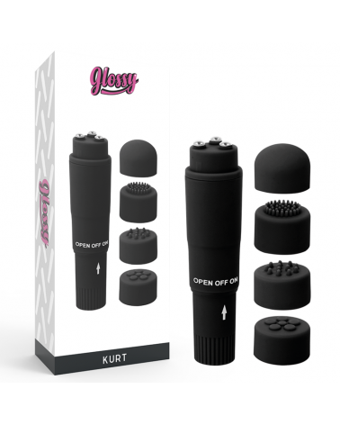 GLOSSY - MASSAGGIATORE TASCABILE KURT NERO