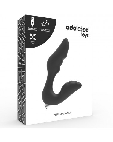 ADDICTED TOYS - VIBRATORE PROSTATICO RICARICABILE MODELLO 6 - NERO
