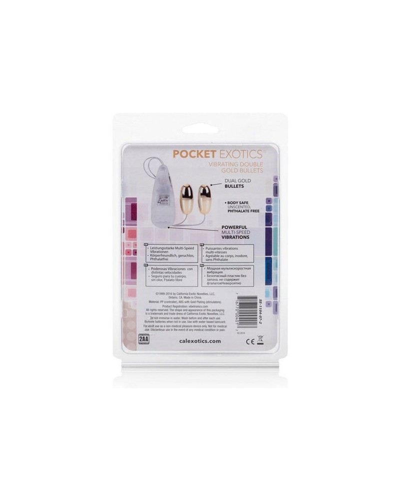 CALEXOTICS - PROIETTILI VIBRANTI GOLD DUO