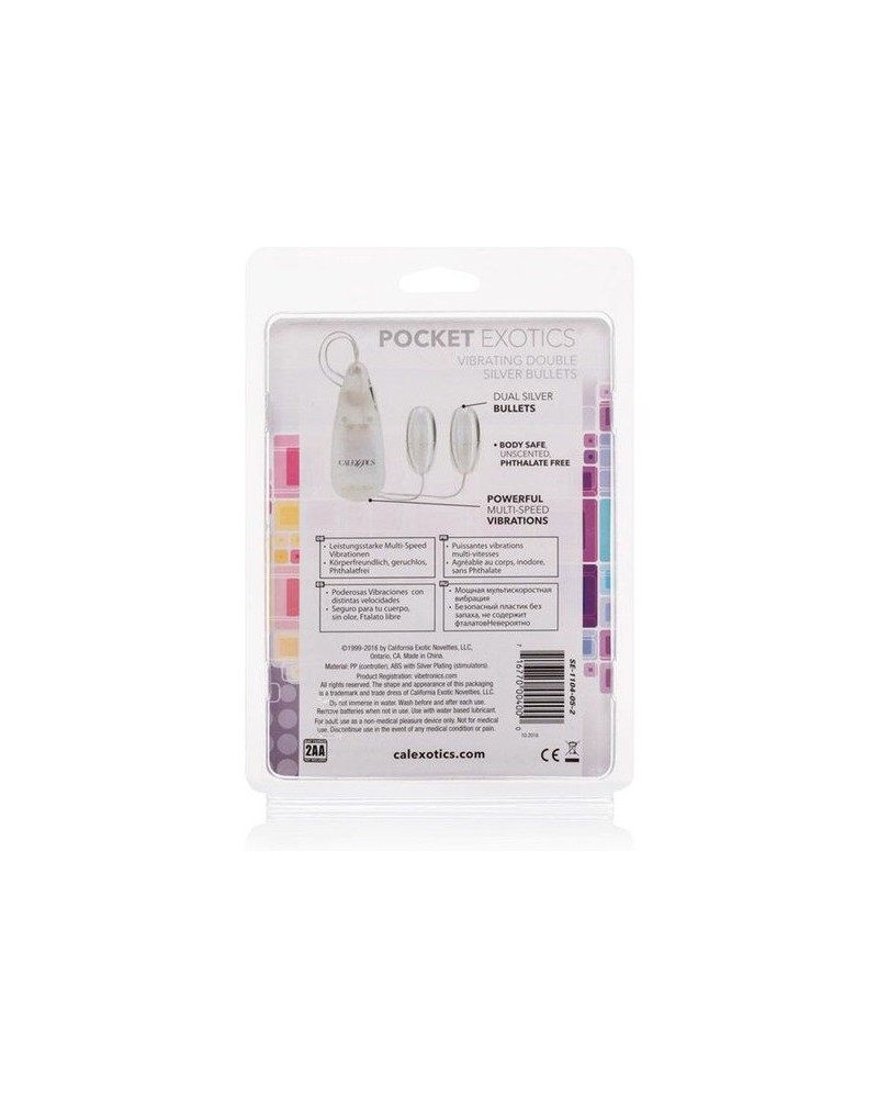 CALEXOTICS - PROIETTILI VIBRANTI ARGENTO DUO
