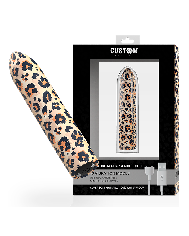 CUSTOM BULLETS - PERSONALIZZATI RICARICABILI LEOPARD 10 INTENSITÀ