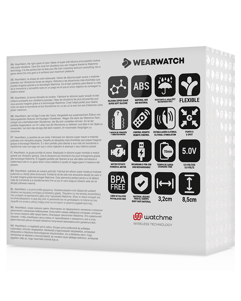 WEARWATCH - WATCHME VIBRATORE A DOPPIA TECNOLOGIA INDIGO / ROSA