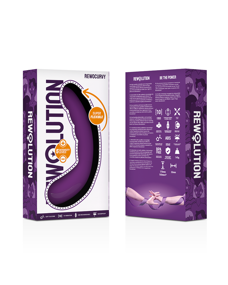 REWOLUTION - VIBRATORE FLESSIBILE RICARICABILE REWOCURVY