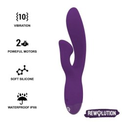 REWOLUTION - REWOFUN VIBRATORE FLESSIBILE CON CONIGLIO 2