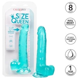 CALEXOTICS - DILDO REGINA TAGLIA BLU 20.3 CM 2