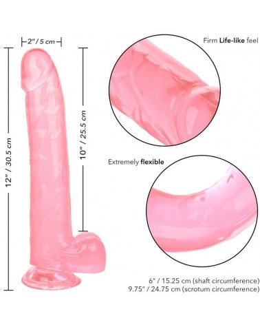 CALEXOTICS - DILDO REGINA TAGLIA ROSA 25.5 CM