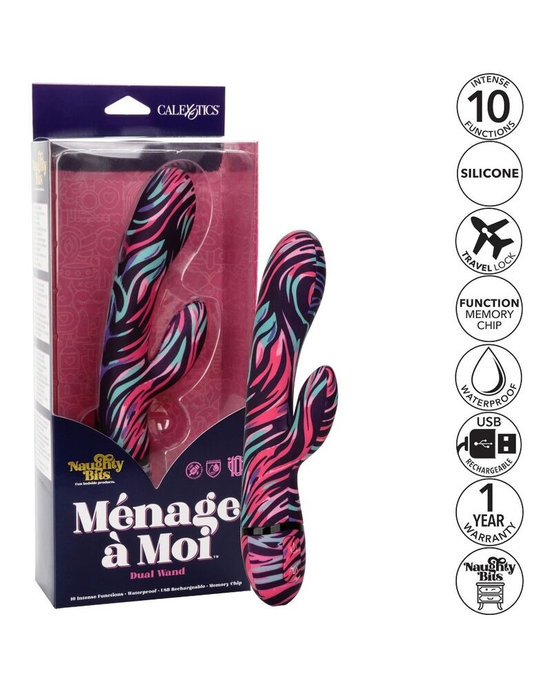 CALEXOTICS - MENAGE UN VIBRATORE MOI DUAL WAND