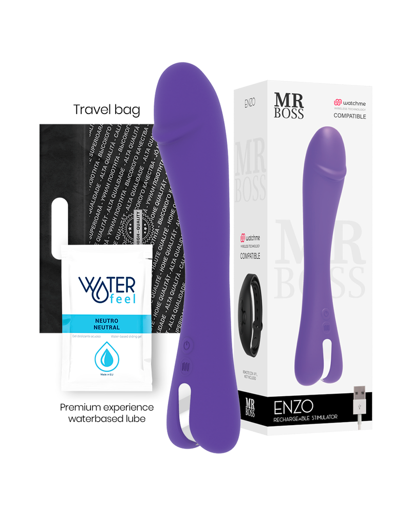 MR BOSS - ENZO VIBRATORE WATCHME COMPATIBILE CON TECNOLOGIA WIRELESS