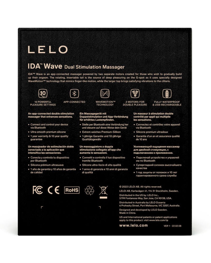LELO - MASSAGGIATORE DI COPPIA IDA WAVE NERO