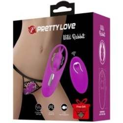 PRETTY LOVE - STIMOLATORE PER MUTANDINE CON TELECOMANDO WILD RABBIT LILLA 2
