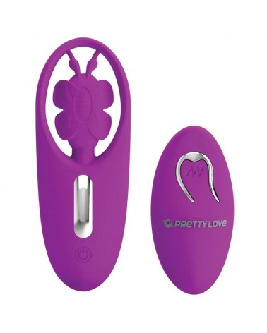 PRETTY LOVE - STIMOLATORE A FARFALLA PER MUTANDINE DANCING CON TELECOMANDO LILLA