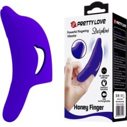 PRETTY LOVE - POTENTE STIMOLATORE DELLE DITA DELPHINI BLU SCURO 2
