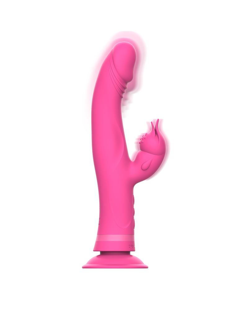 INTENSE - VIBRATORE JULIO RABBIT IN SILICONE ROSA