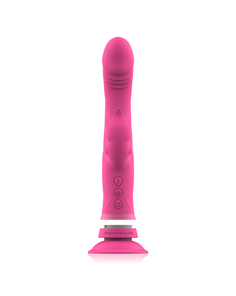 INTENSE - VIBRATORE JULIO RABBIT IN SILICONE ROSA
