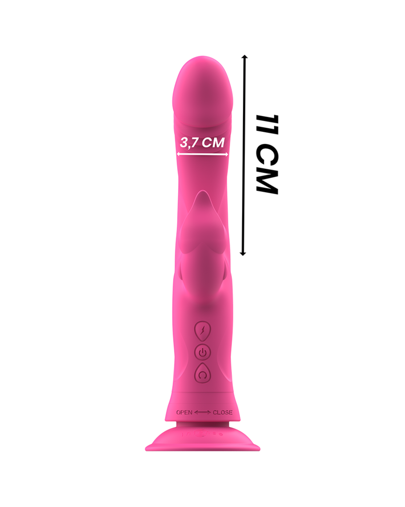 INTENSE - VIBRATORE JULIO RABBIT IN SILICONE ROSA