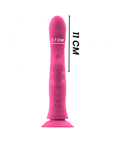 INTENSE - VIBRATORE JULIO RABBIT IN SILICONE ROSA