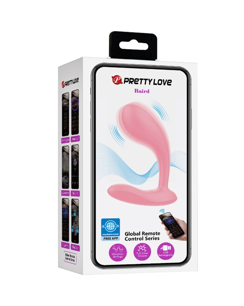 PRETTY LOVE - BAIRD G-SPOT 12 VIBRAZIONI RICARICABILE APP ROSA