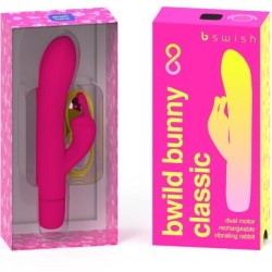B SWISH - BWILD BUNNY INFINITE CLASSIC VIBRATORE RICARICABILE IN SILICONE ROSA 2